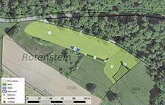 [Translate to English:] Plan der Naturfläche Rotenstein Cham ZH